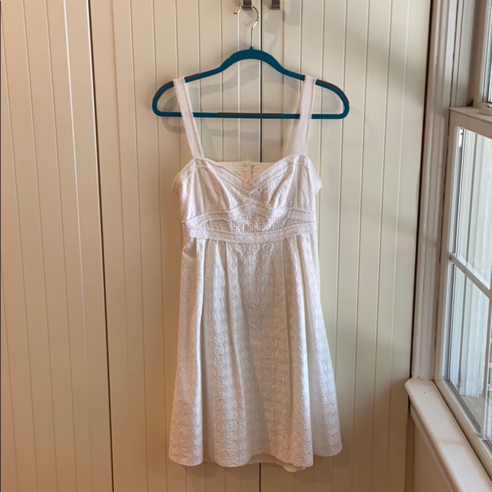 White lace dress